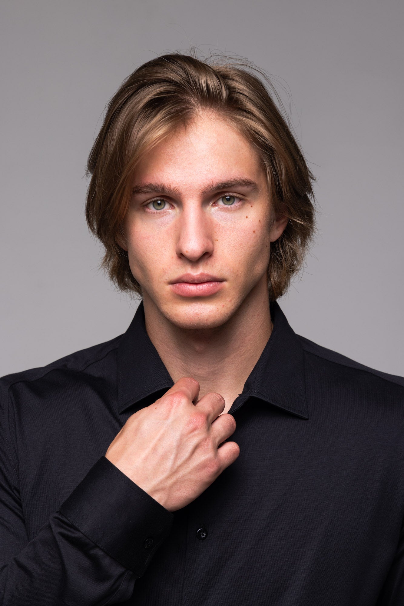 Black Stretch Extra Slim Fit Shirt