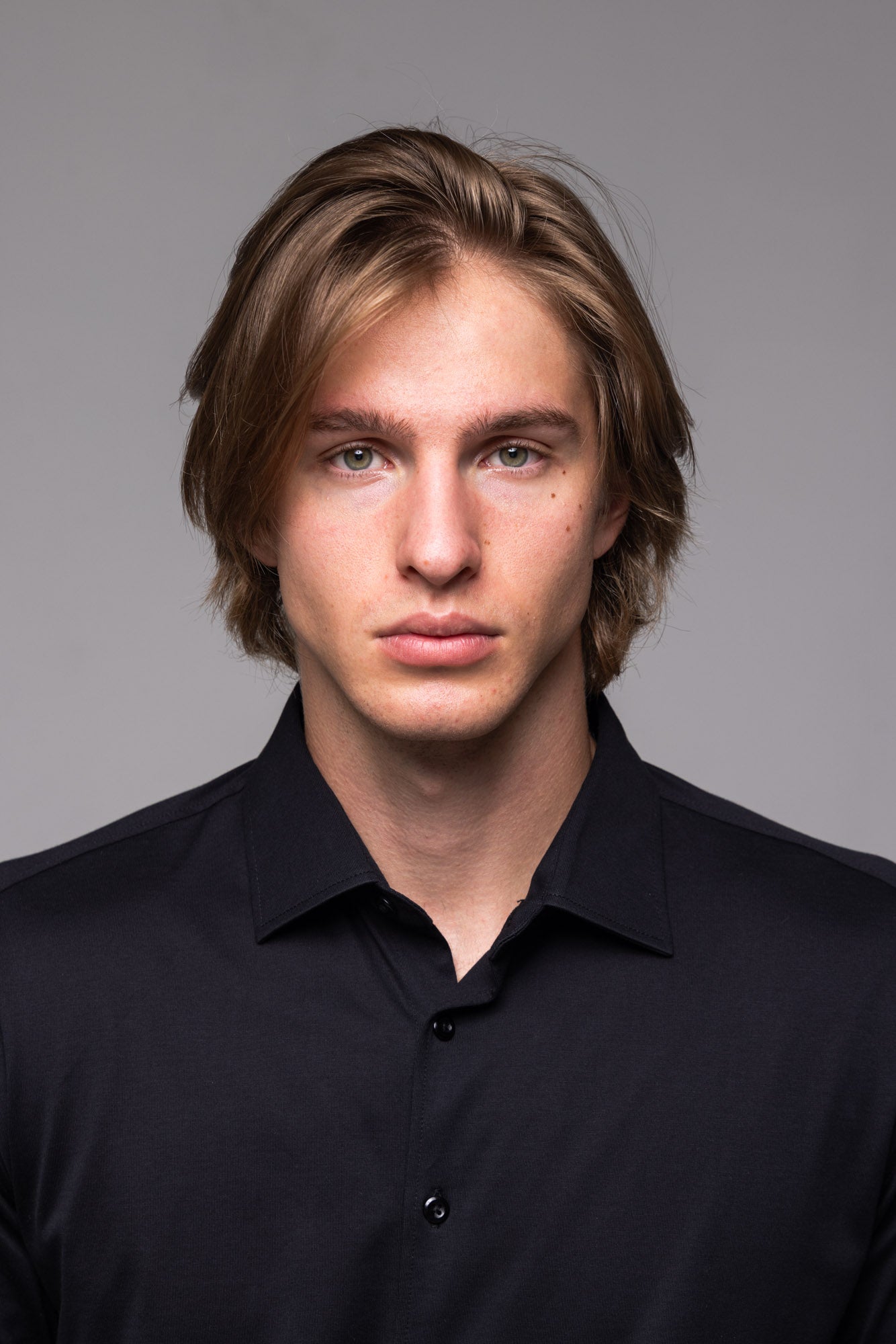 Black Stretch Extra Slim Fit Shirt