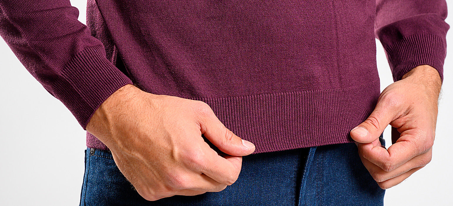 Eggplant cotton turtleneck