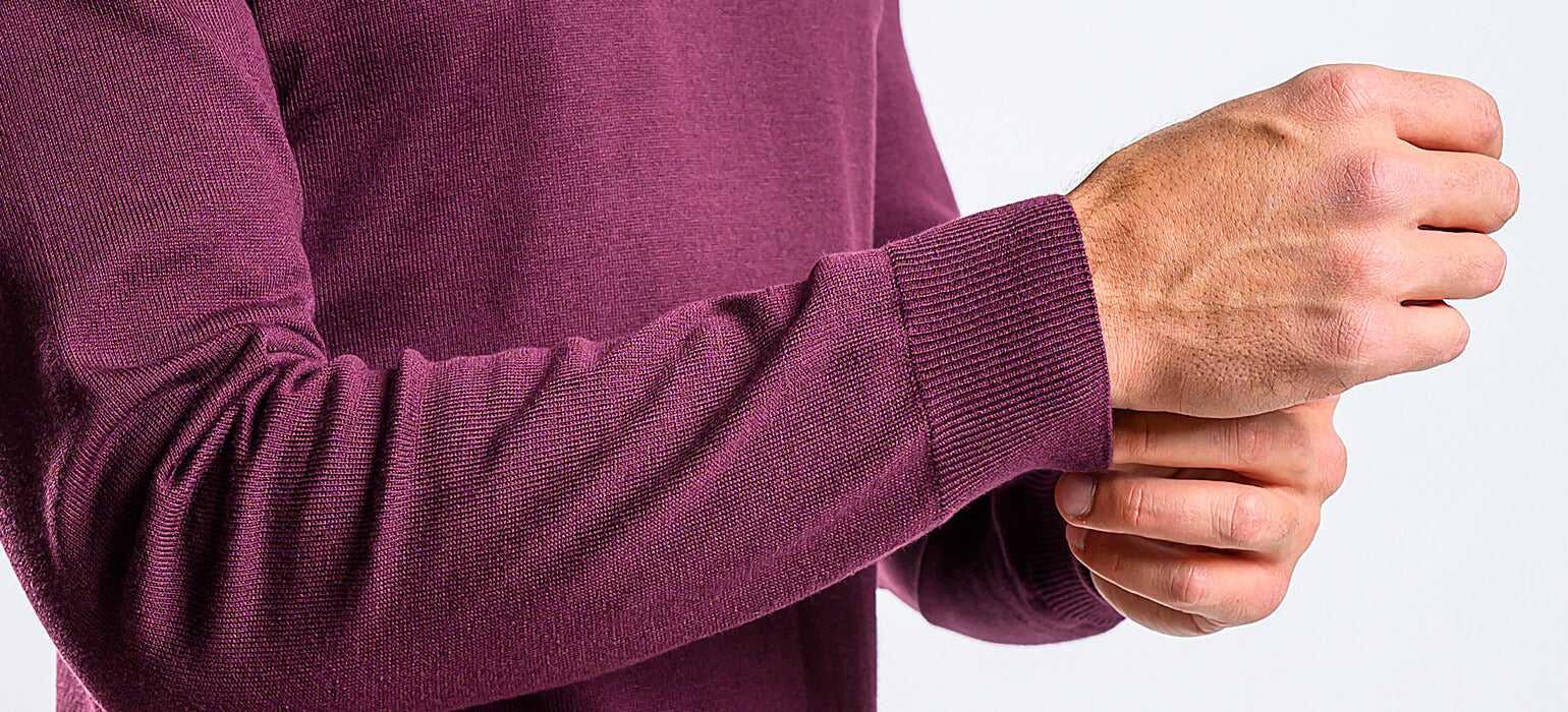 Eggplant cotton turtleneck