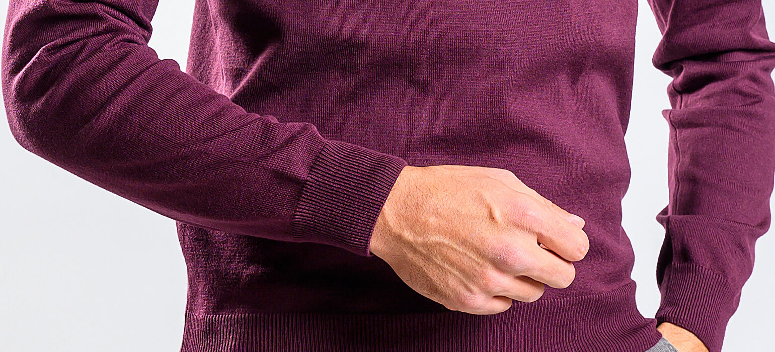 Eggplant cotton turtleneck