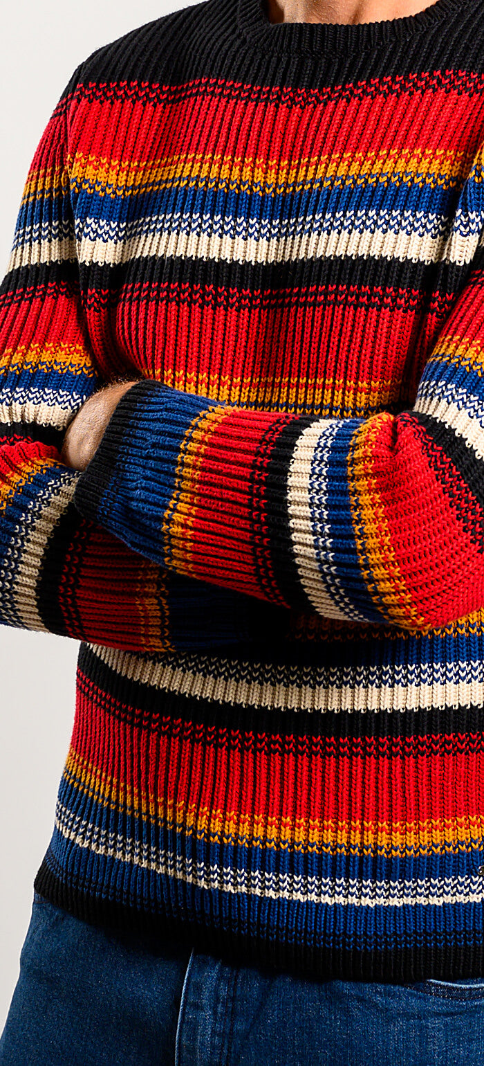 Cotton striped sweater