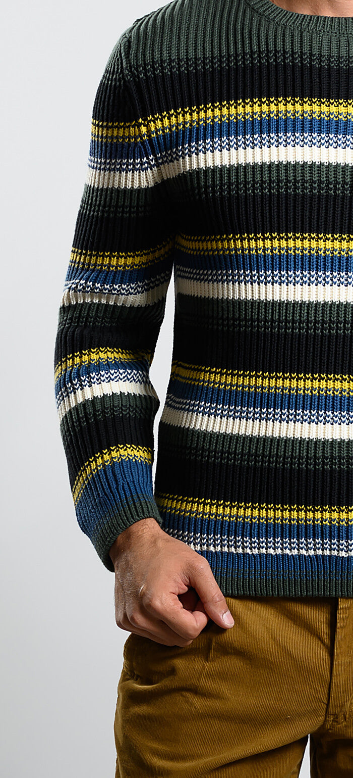 Cotton striped sweater