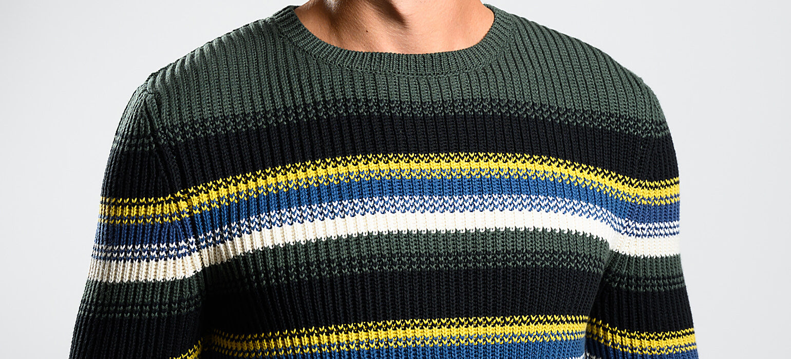 Cotton striped sweater