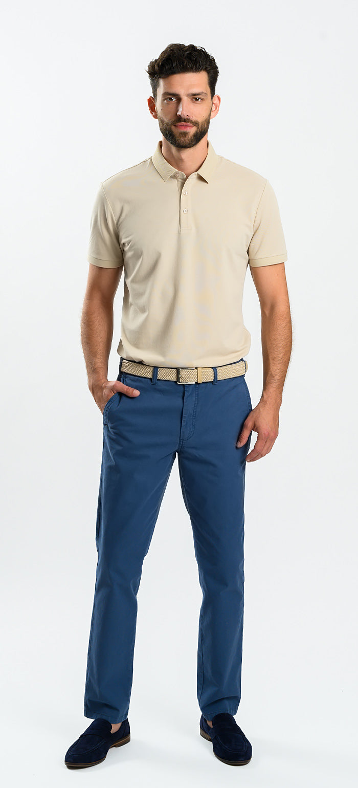 Beige polo shirt