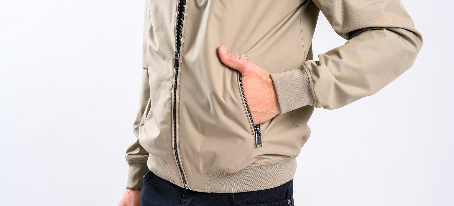 Beige transitional jacket