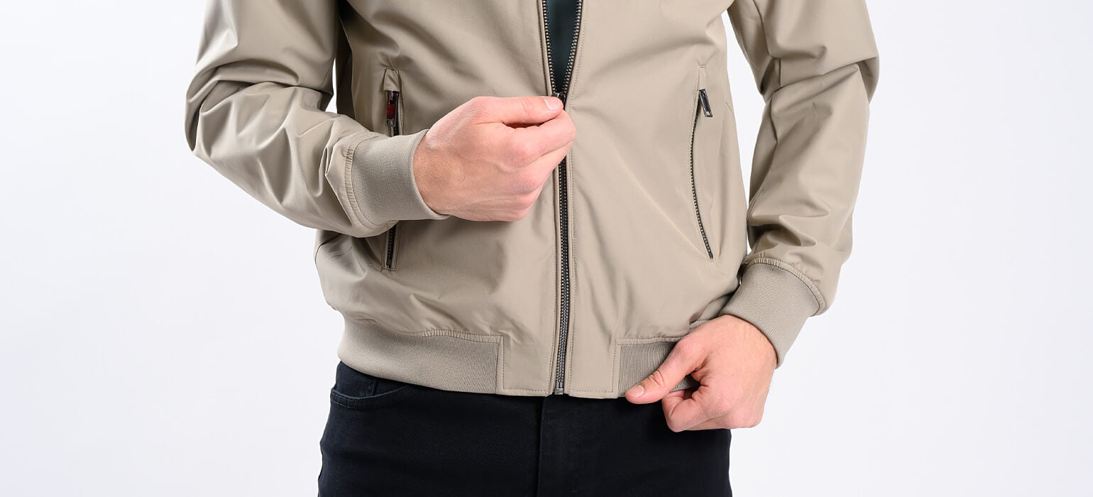 Beige transitional jacket