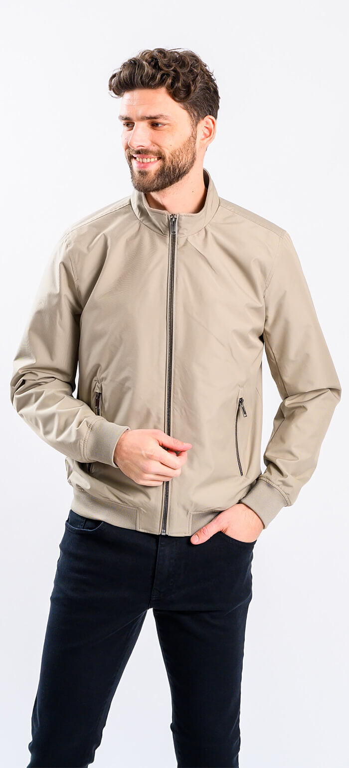 Beige transitional jacket