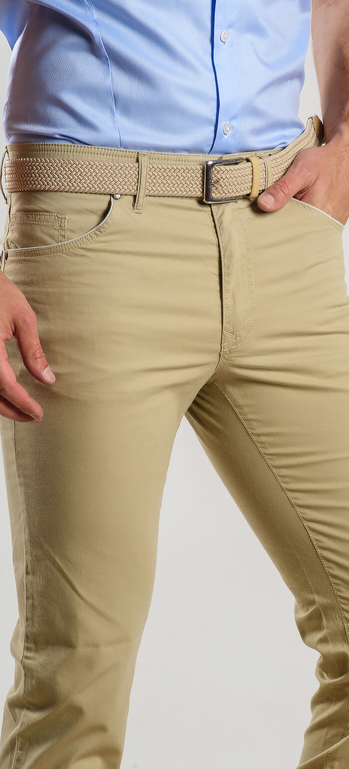 Beige jeans
