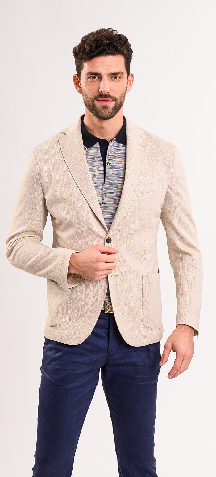 Beige summer jacket