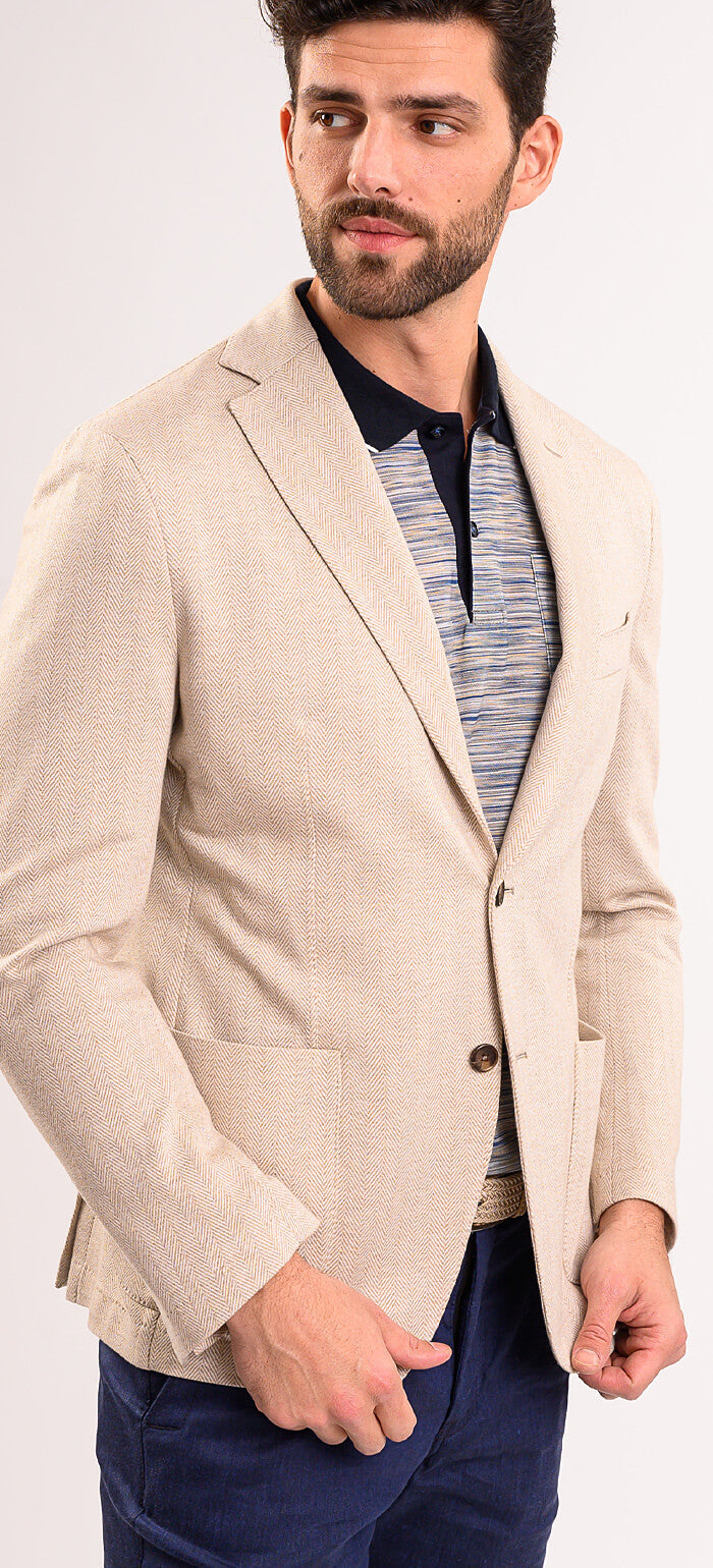 Beige summer jacket