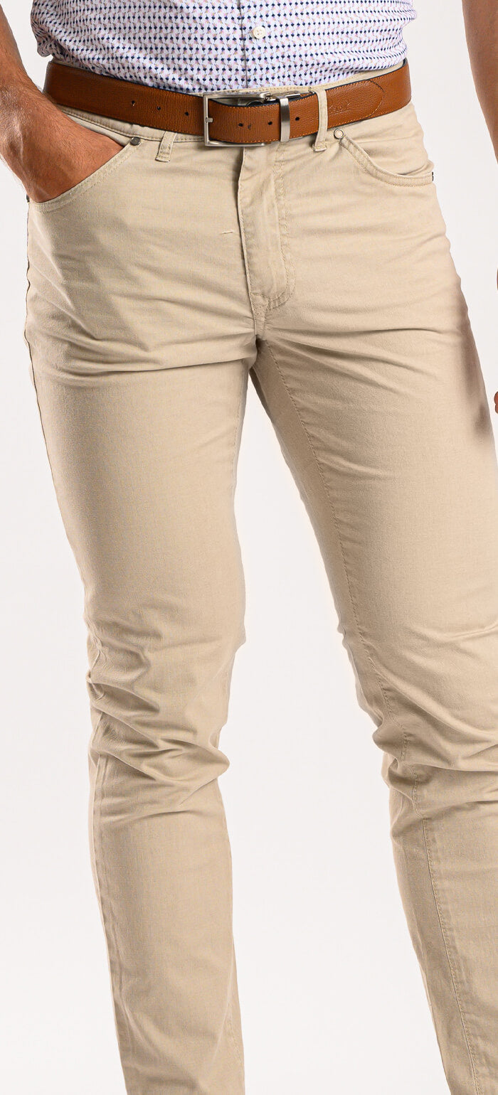 Beige casual pants