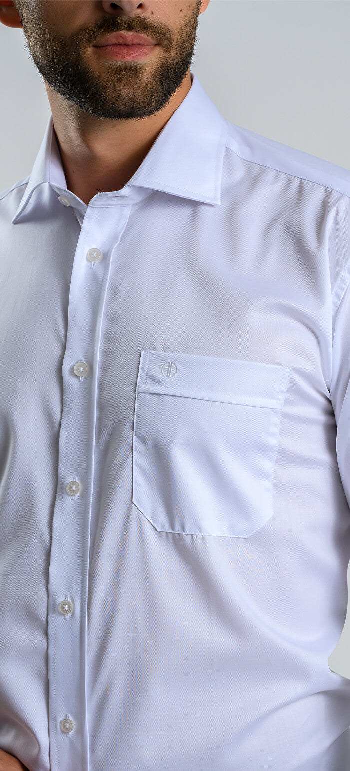 White Classic Fit Shirt