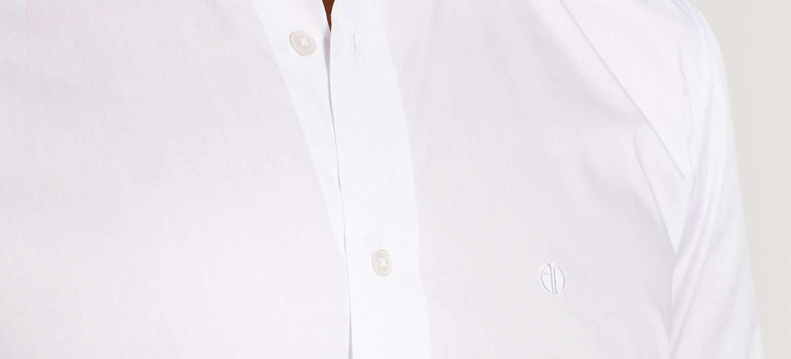 White Extra Slim Fit Short Sleeve Shirt