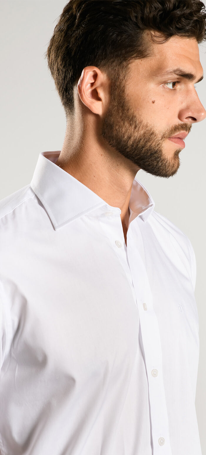White Extra Slim Fit Short Sleeve Shirt
