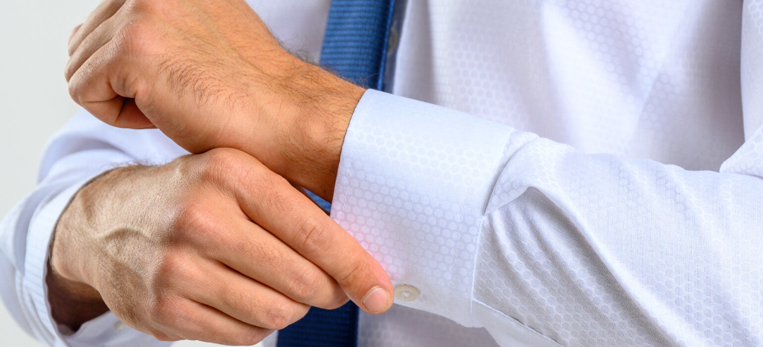 White Extra Slim Fit Shirt with Ball Pattern