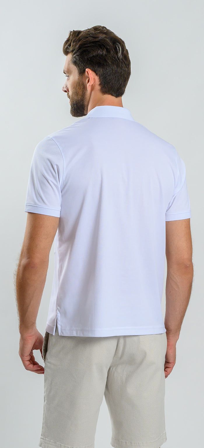 White polo shirt