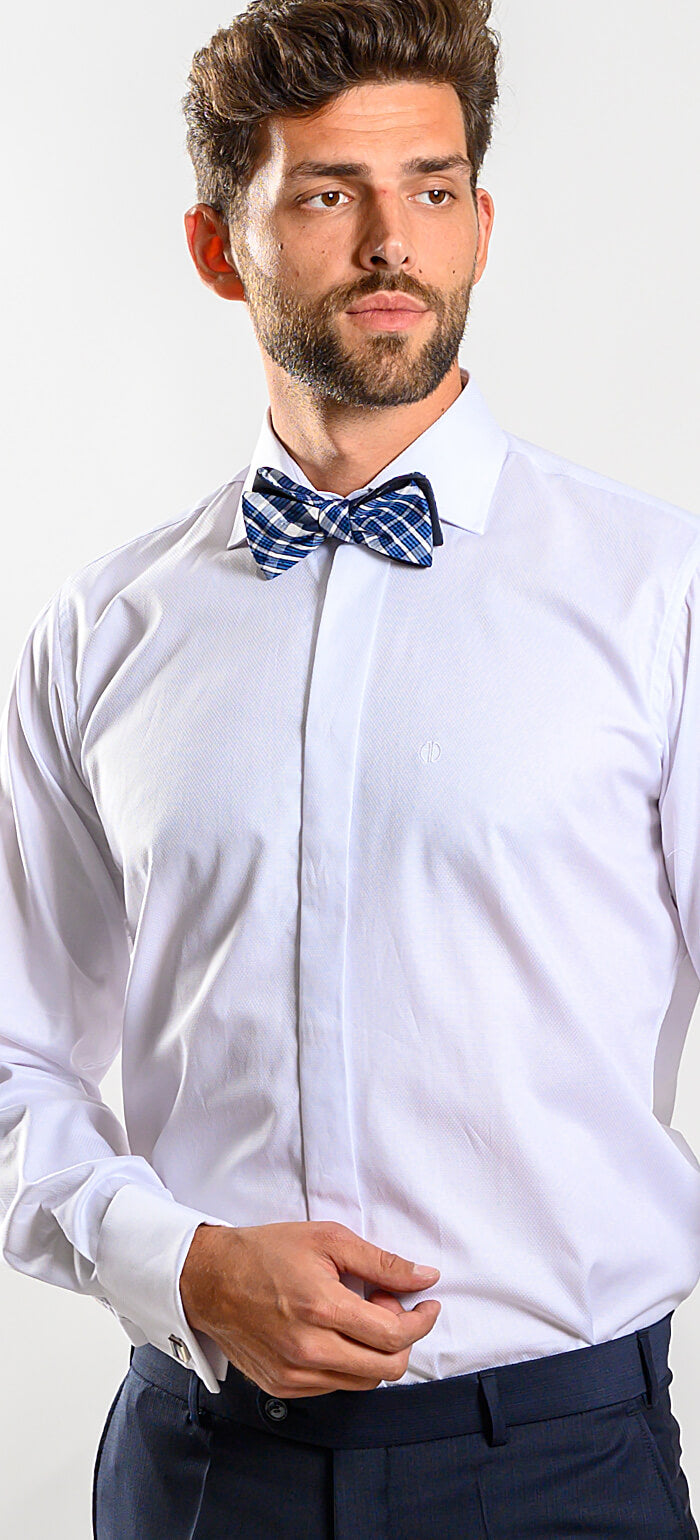 White Slim Fit Formal Shirt