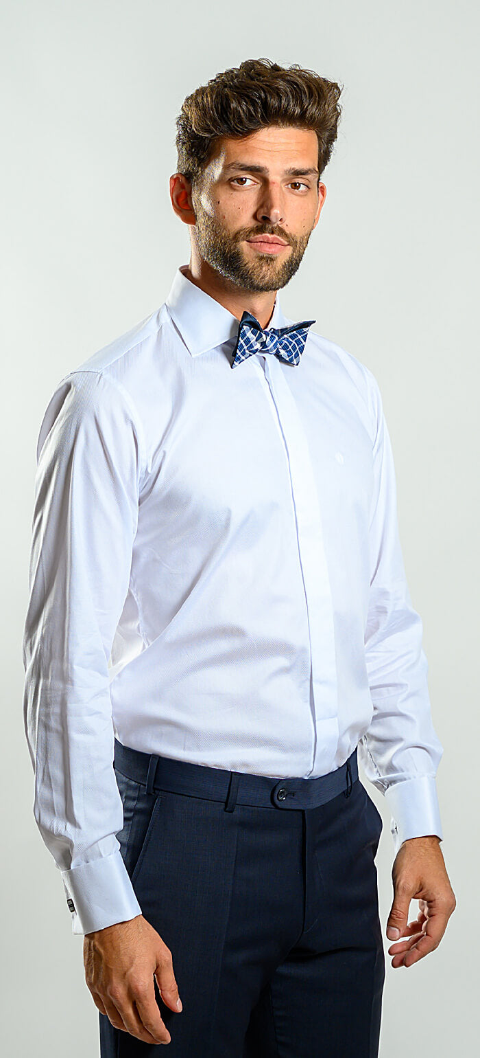 White Slim Fit Formal Shirt