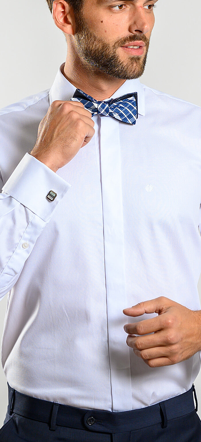 White Slim Fit Formal Shirt