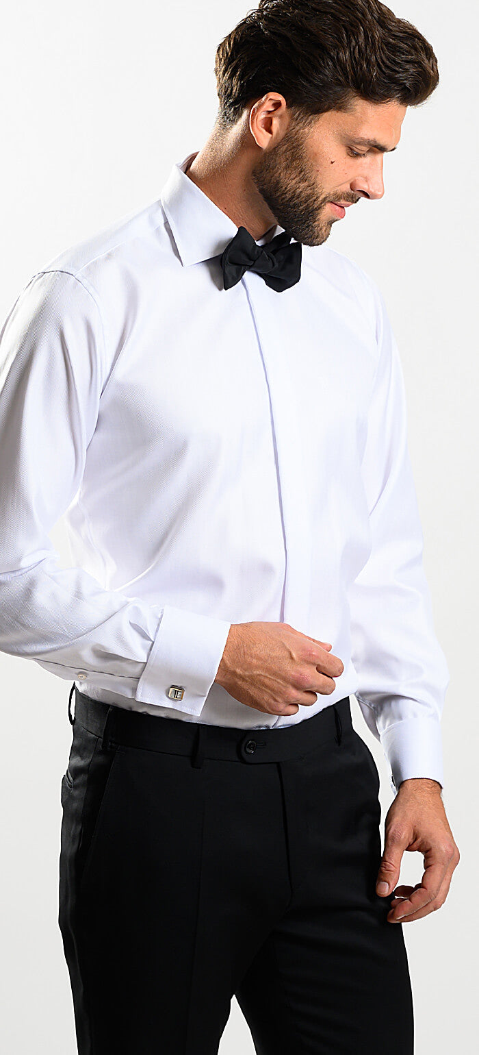 White Slim Fit Formal Shirt