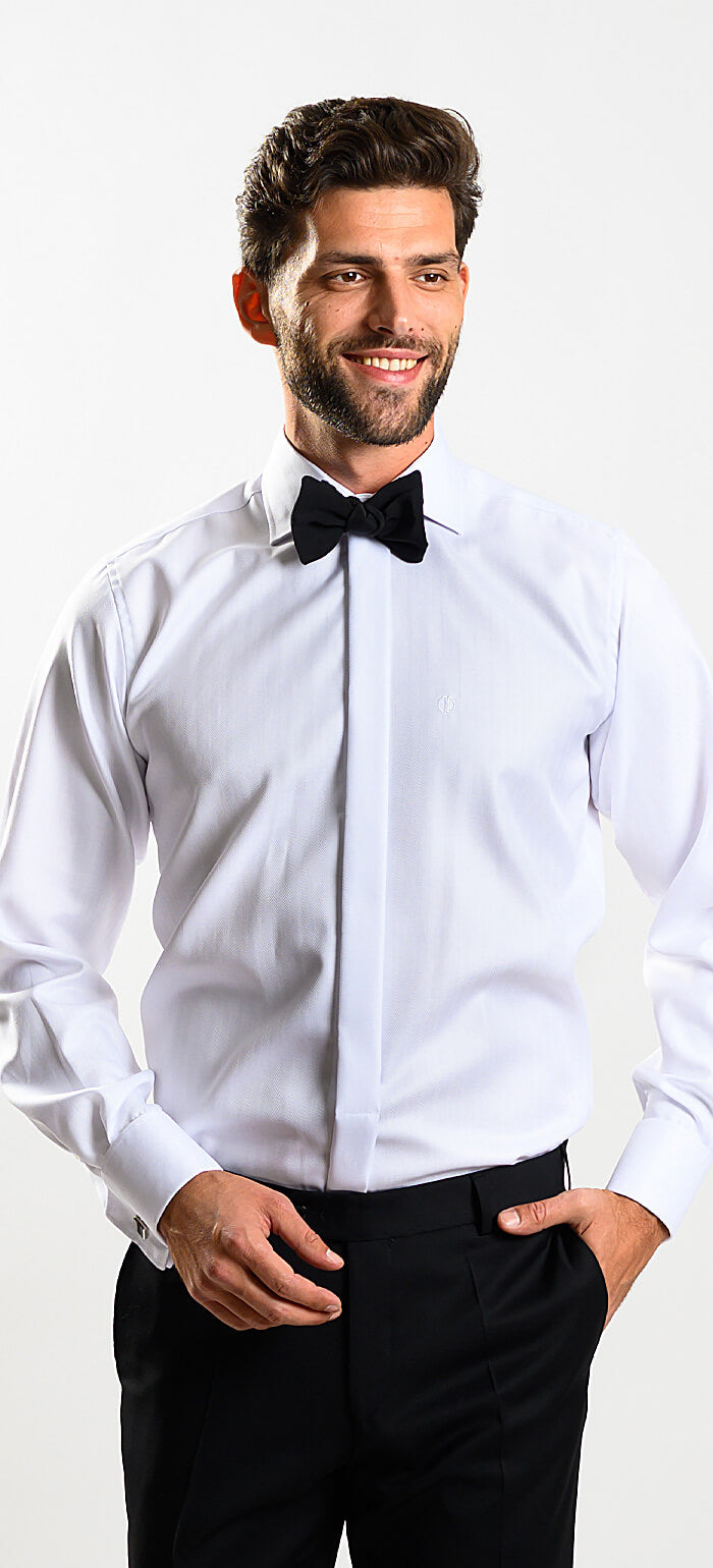 White Slim Fit Formal Shirt