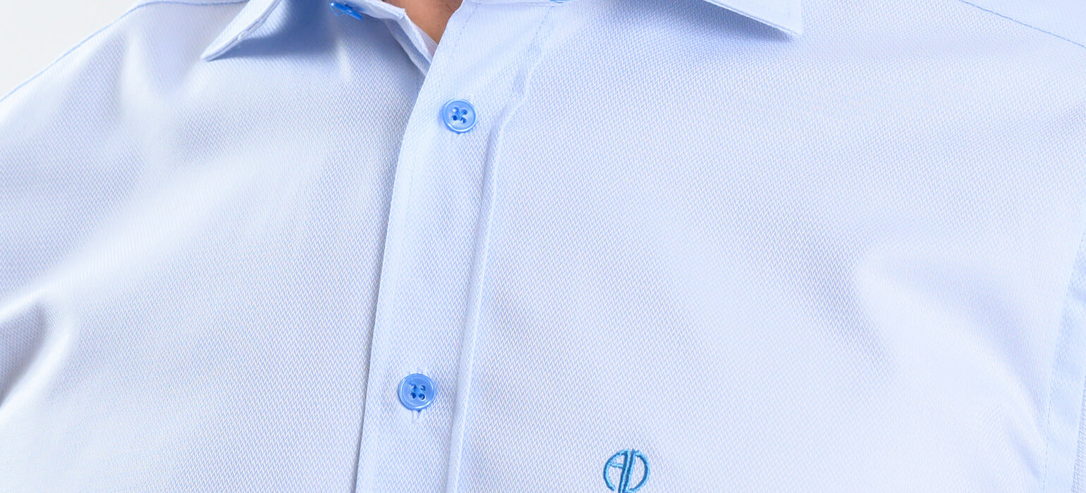 Pale blue slim fit shirt