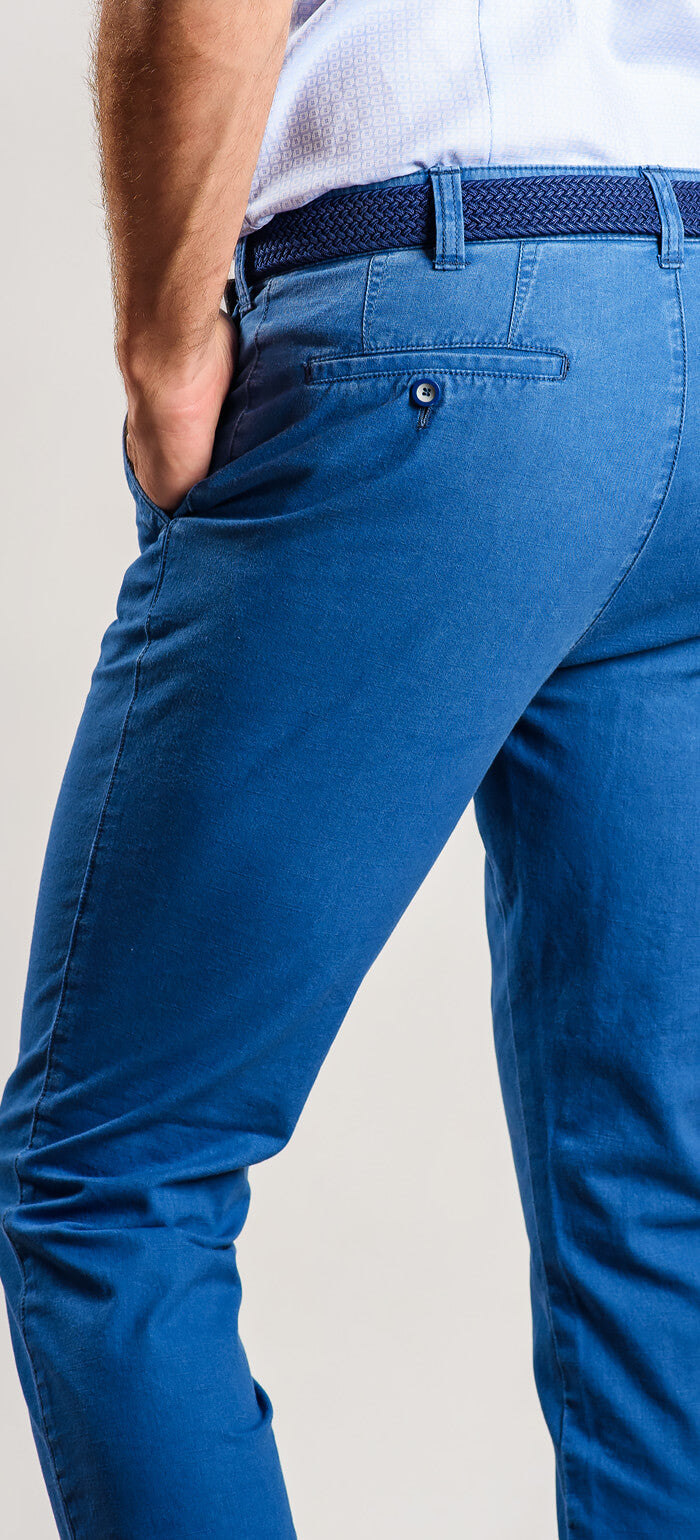 Light blue cotton trousers