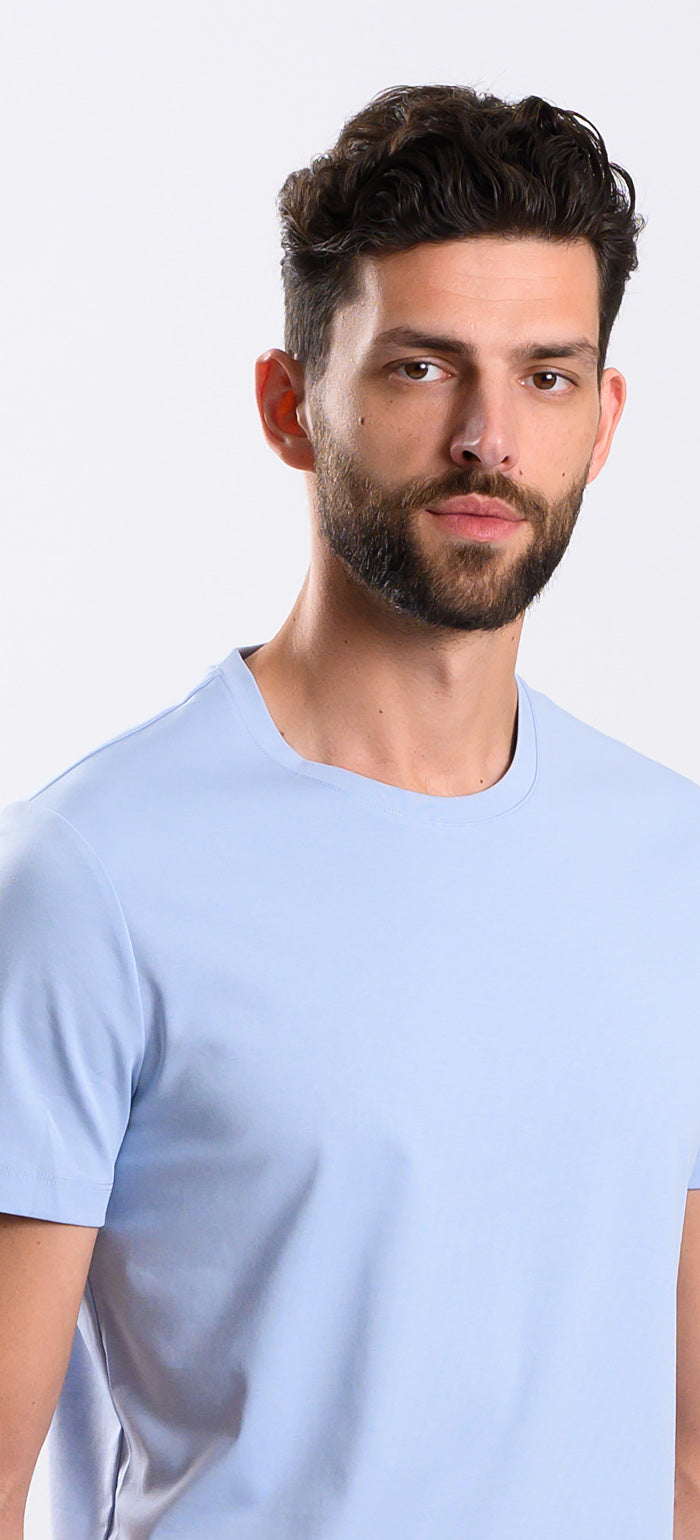 Pale blue T-shirt