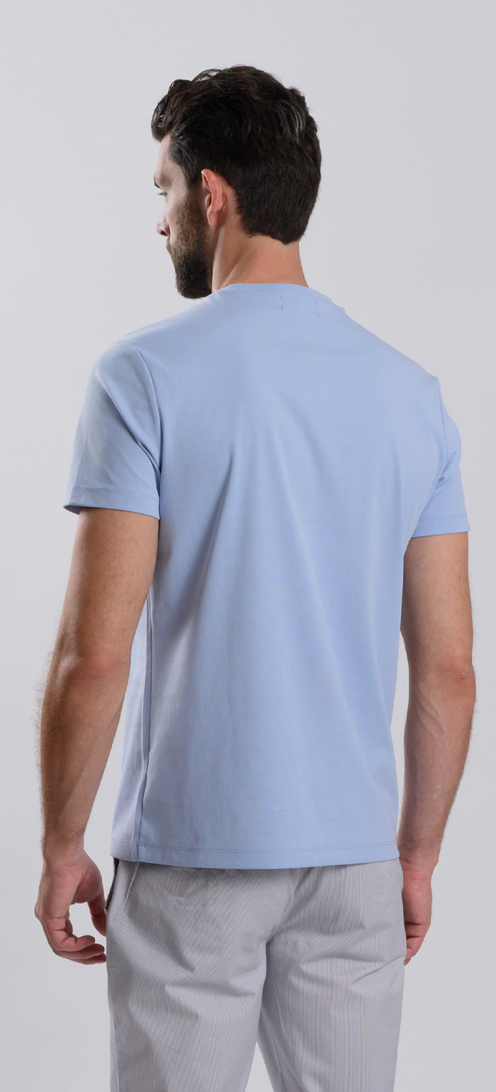 Pale blue T-shirt