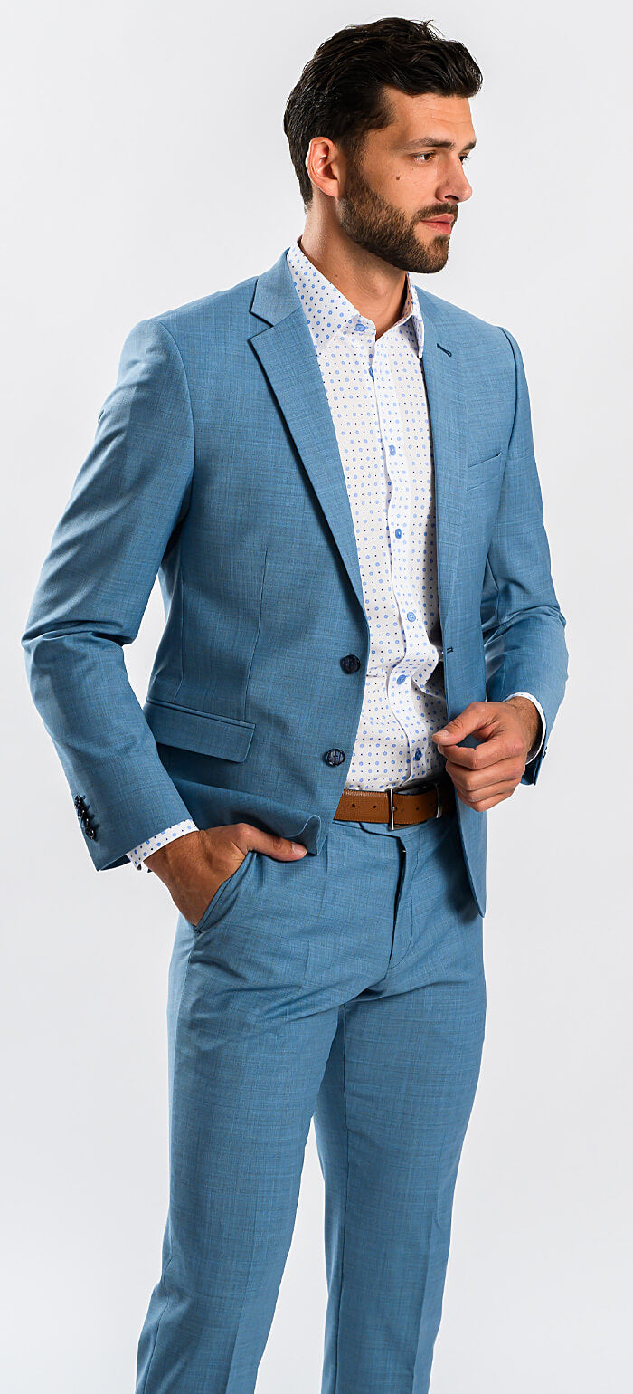 Pale blue suit - XL size
