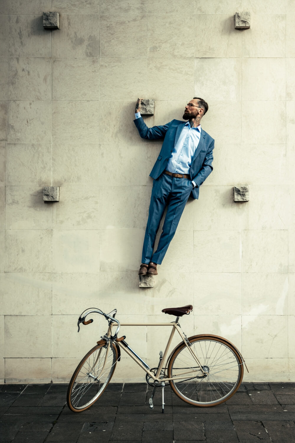 Light blue slim fit suit