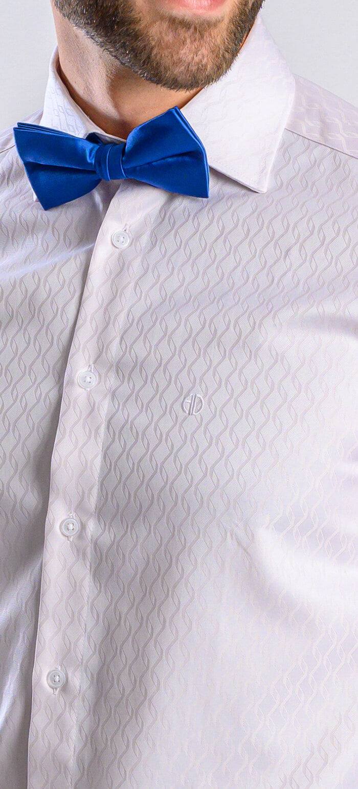 Pale pink formal Extra Slim Fit shirt with a subtle pattern