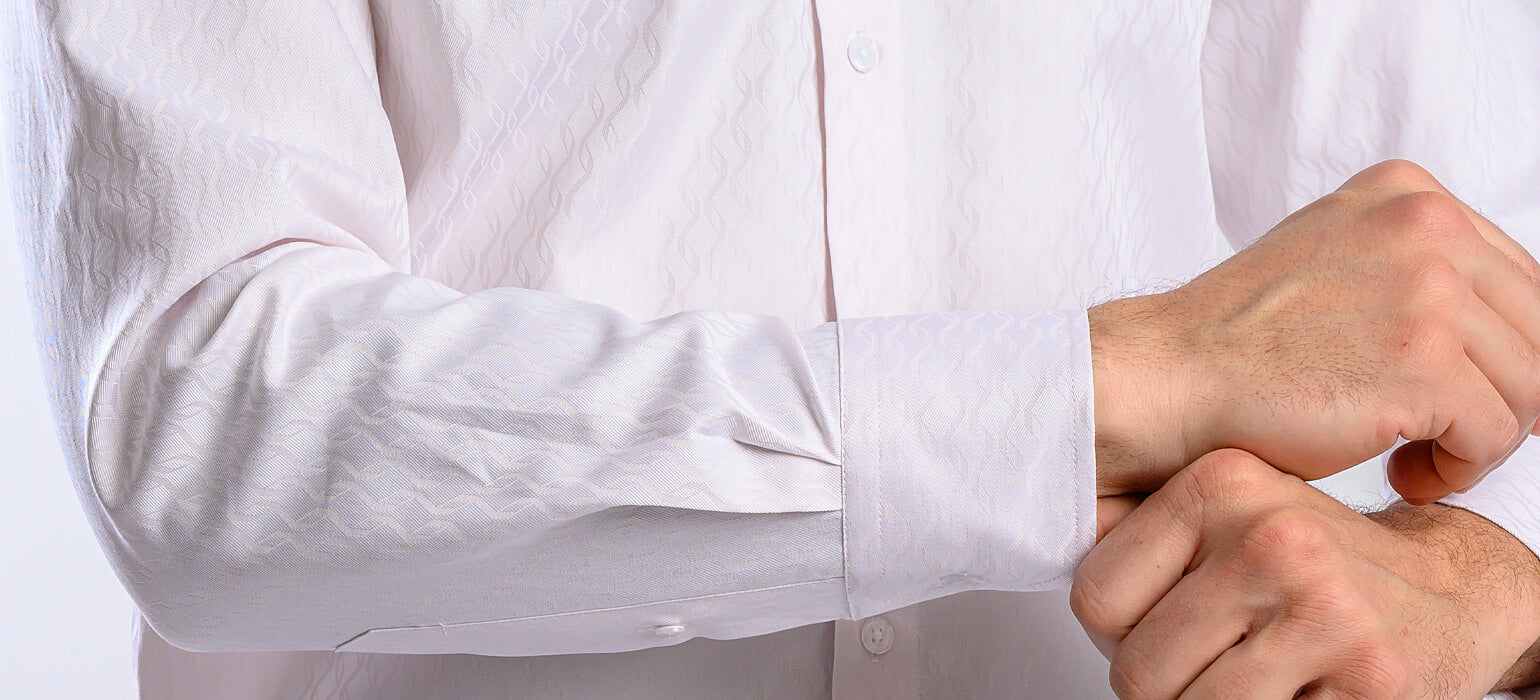 Pale pink formal Extra Slim Fit shirt with a subtle pattern