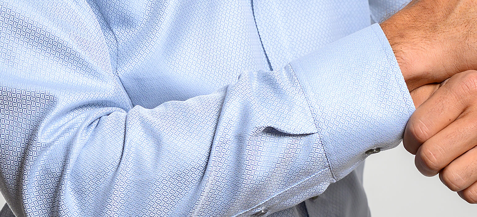 Pale grey Extra Slim Fit shirt with a subtle sheen