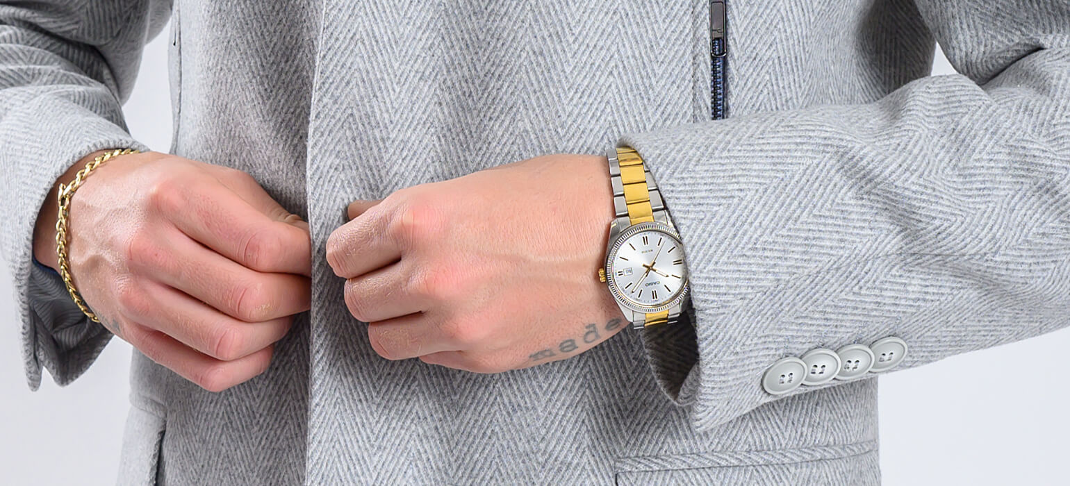 Pale grey wool coat with removable lining