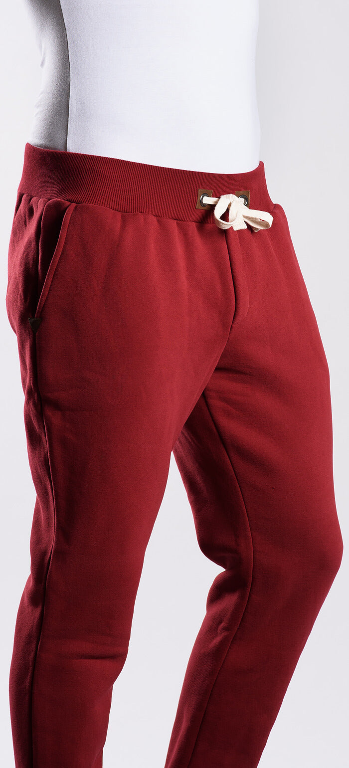 Burgundy sweatpants