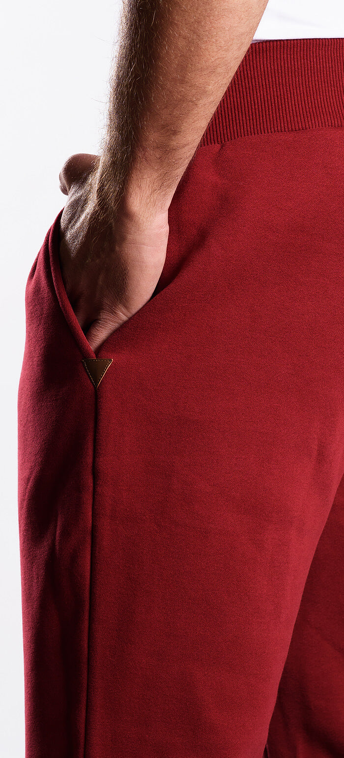 Burgundy sweatpants