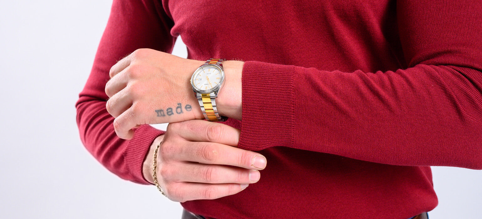 Burgundy cotton turtleneck