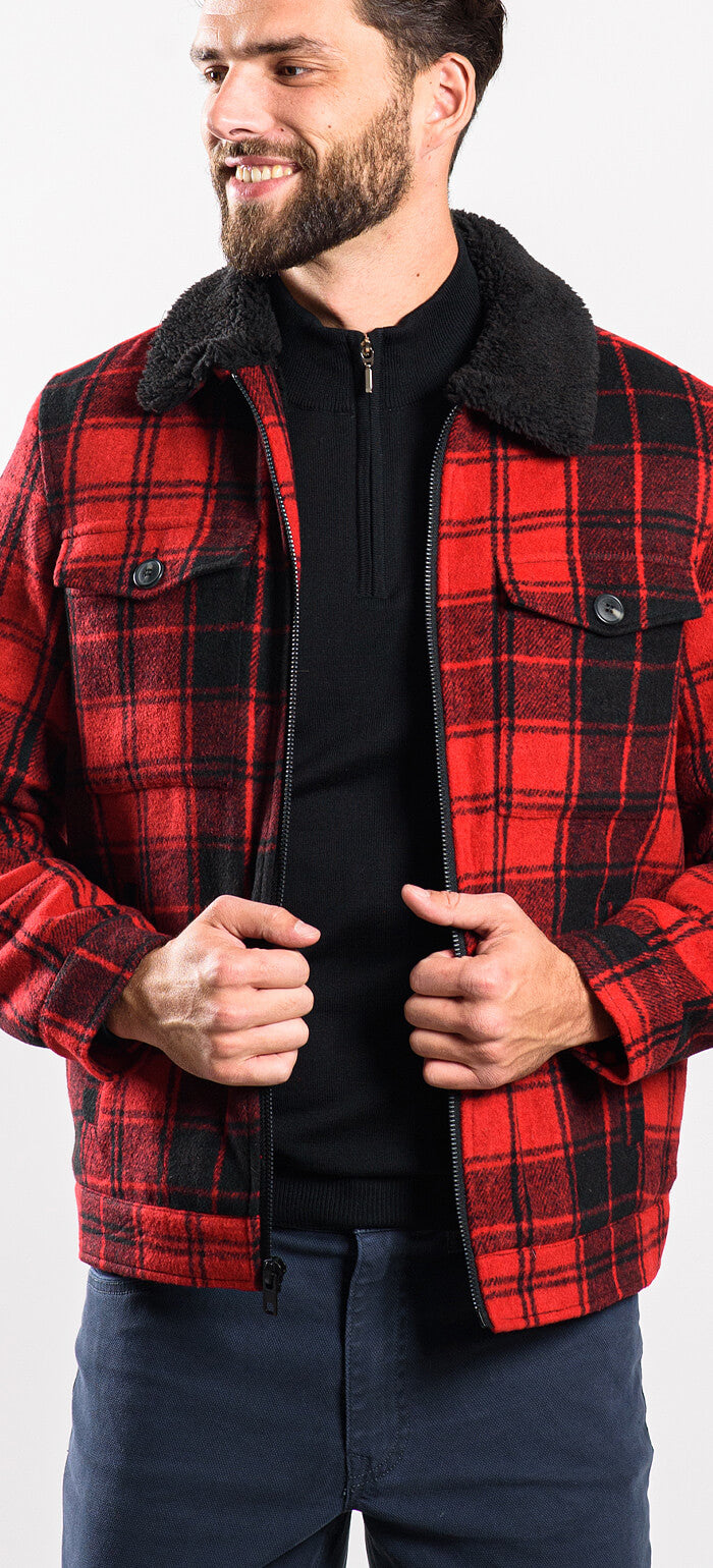 Red flannel jacket