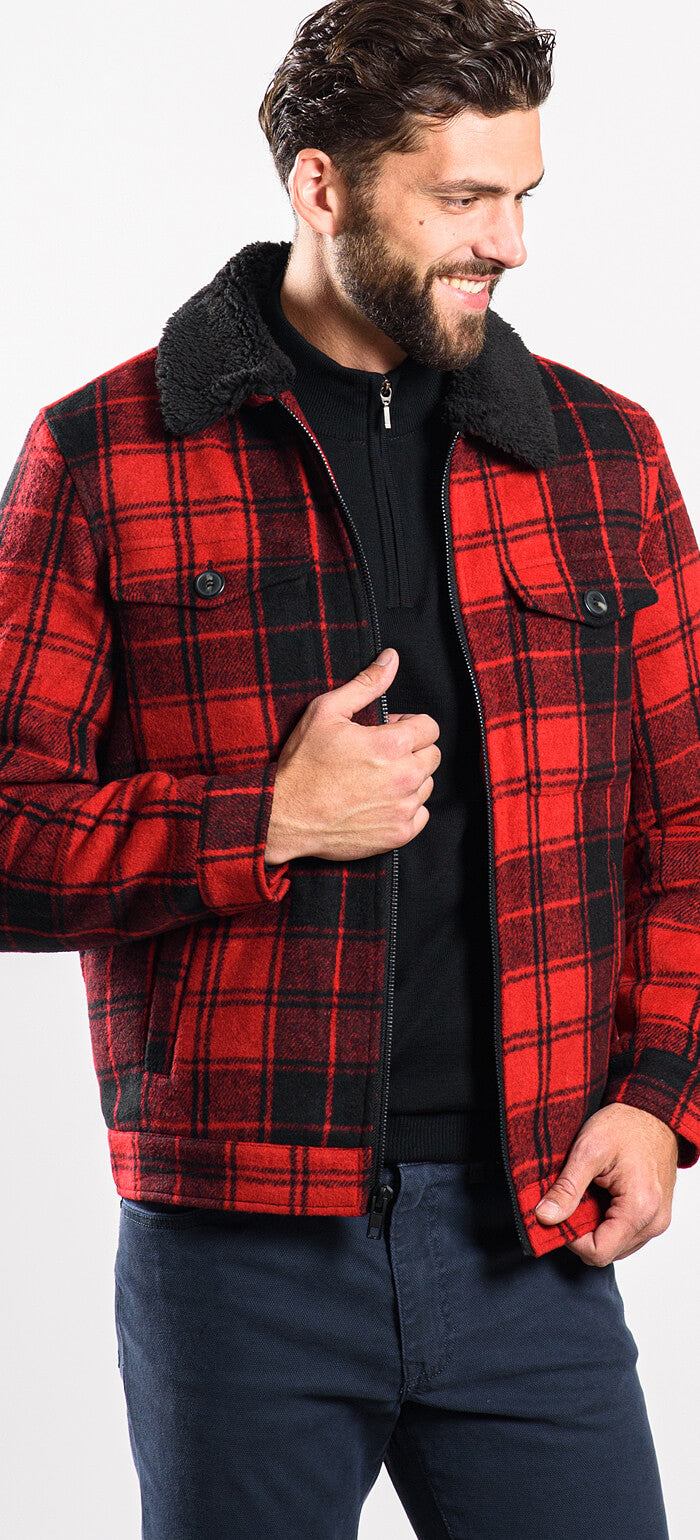 Red flannel jacket