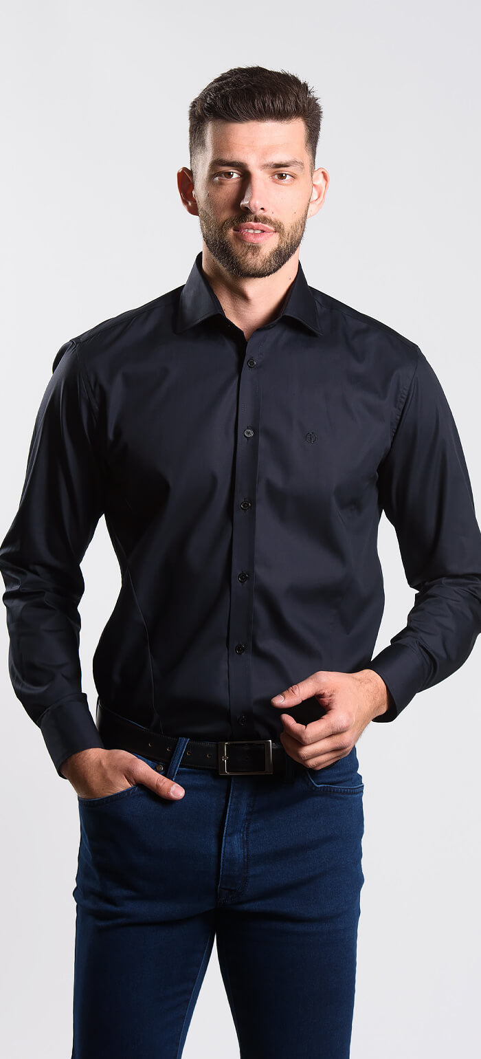 Black Extra Slim Fit Shirt