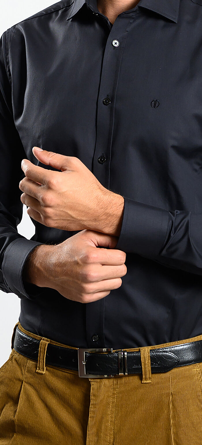 Black Slim Fit Shirt