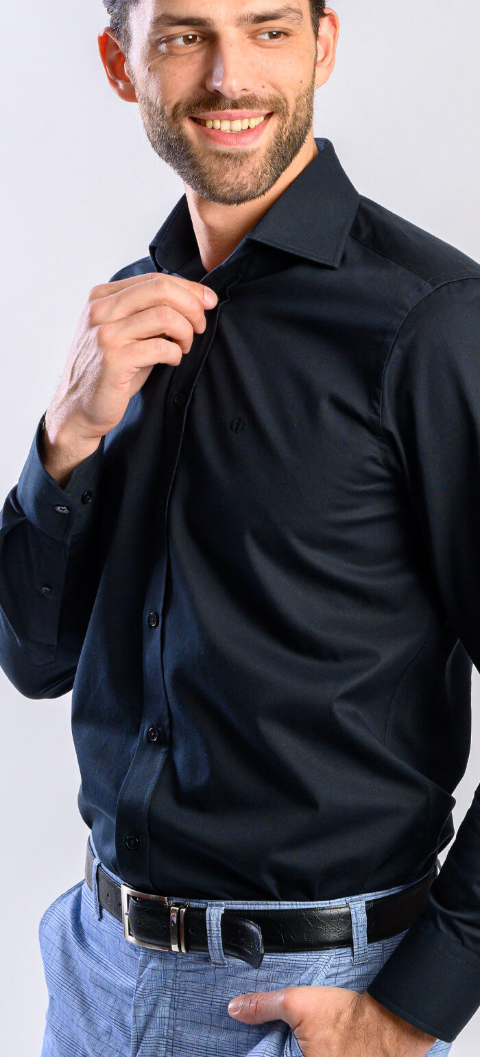 Black Slim Fit Shirt