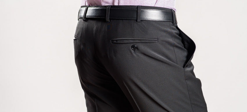 Black Basic Suit Pants XL Size