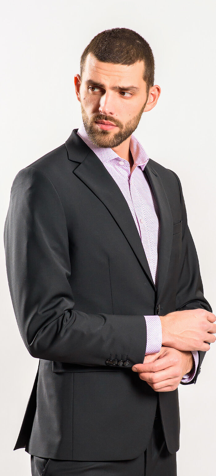 Black Basic Suit Jacket