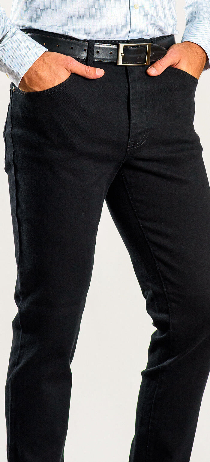 Black cotton jeans