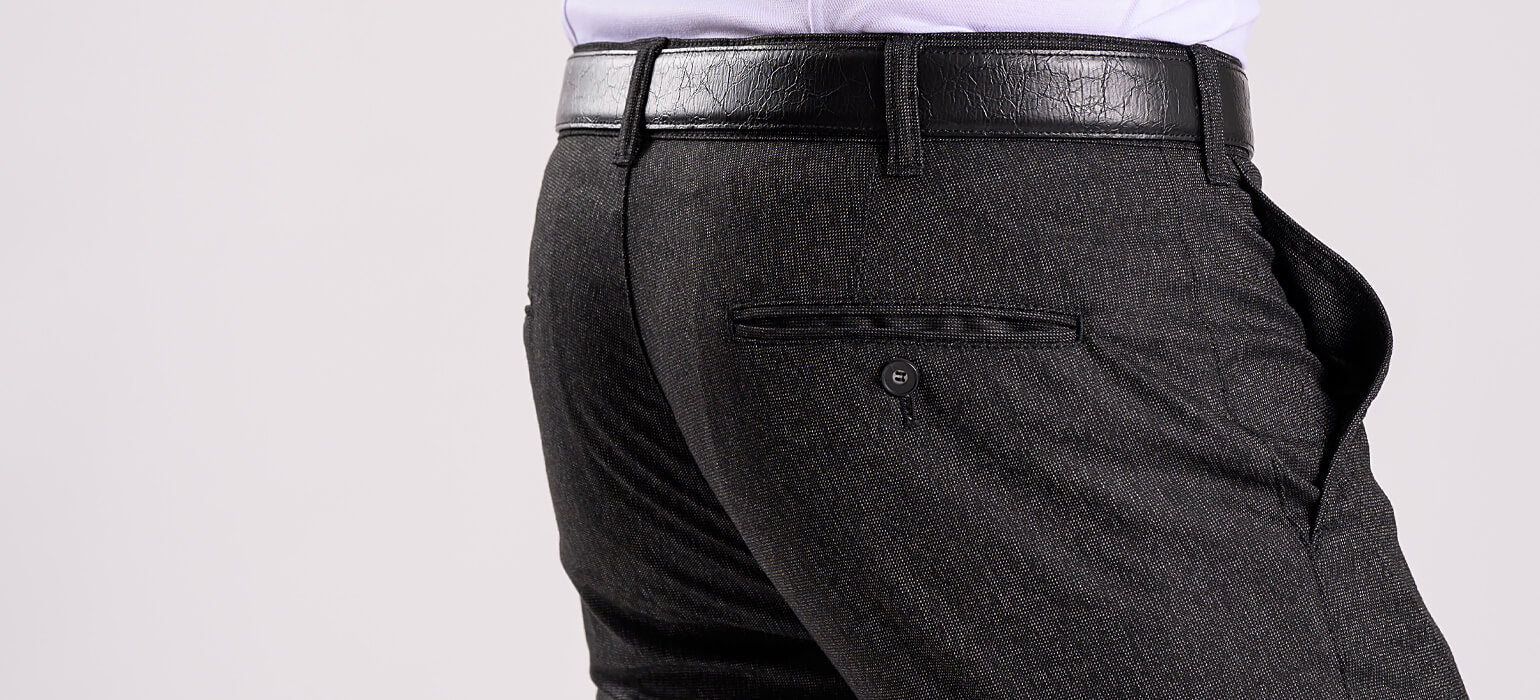 Black and gray casual pants