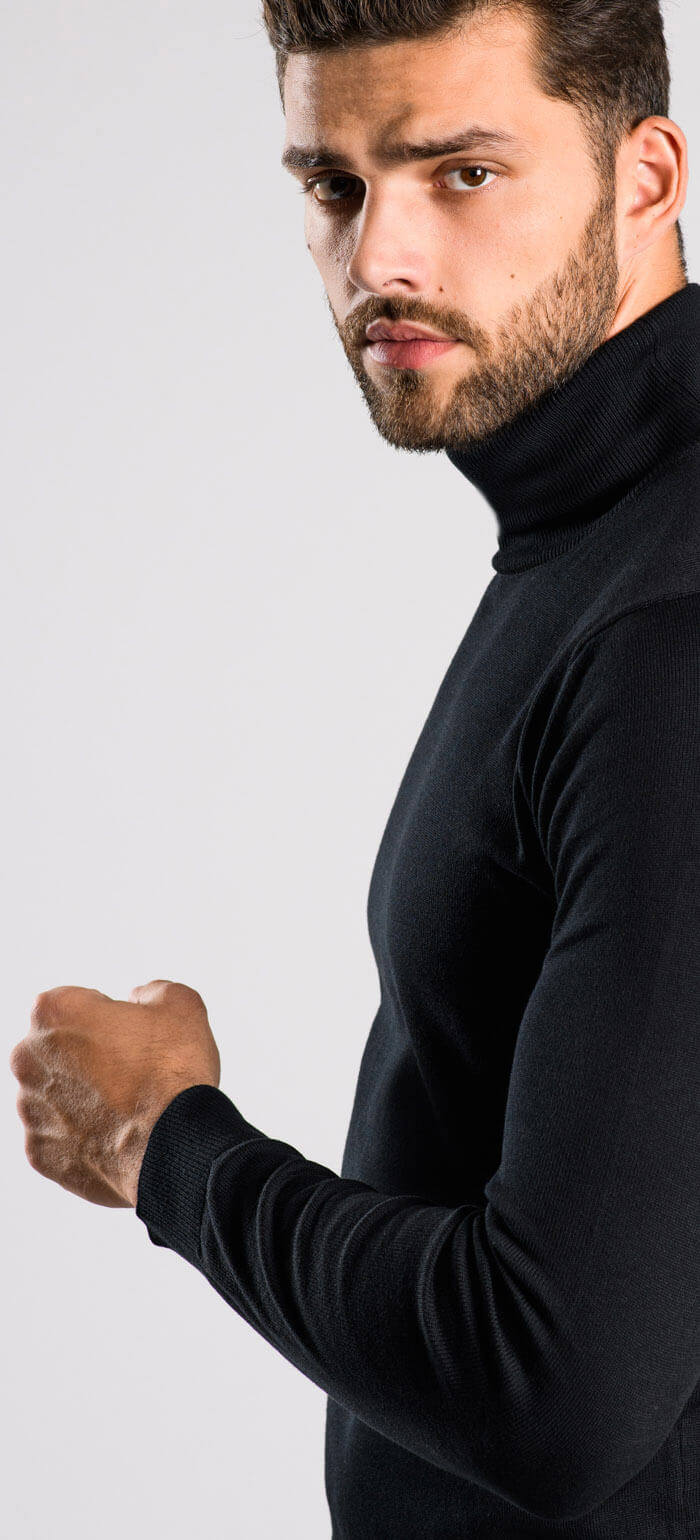 Black turtleneck