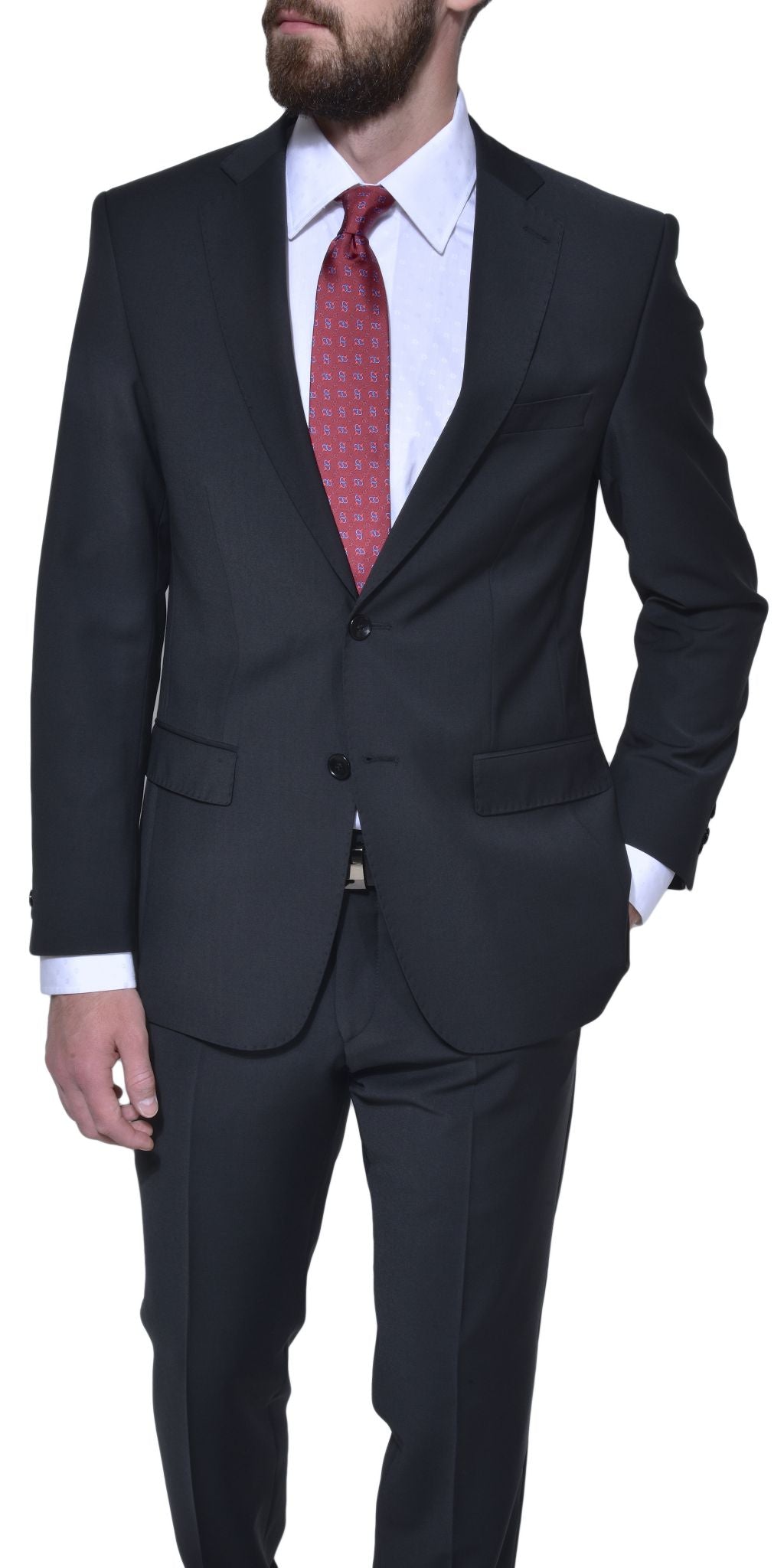 Black Slim Fit Business Suit